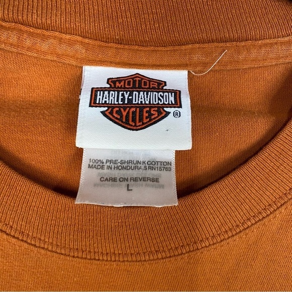 Harley Davidson The Need For Speed Copper Canyon Butte MT Short Sleeve Orange - Picture 3 of 3